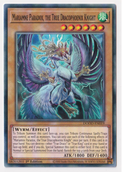 Mariamne Paradox, the True Dracophoenix Knight (Common) single card from Yu-Gi-Oh!