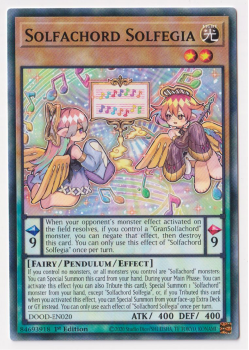 Solfachord Solfegia (Common) single card from Yu-Gi-Oh!