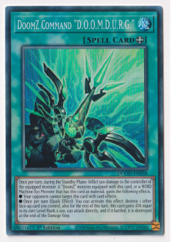 DoomZ Command D.O.O.M.D.U.R.G. (Super Rare) single card from Yu-Gi-Oh!