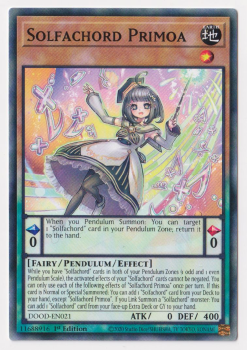 Solfachord Primoa (Common) single card from Yu-Gi-Oh!