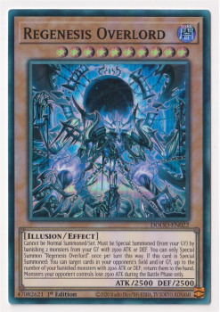 Regenesis Overlord (Super Rare) single card from Yu-Gi-Oh!