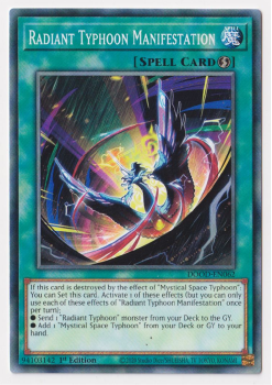 Radiant Typhoon Manifestation (Common) single card from Yu-Gi-Oh!