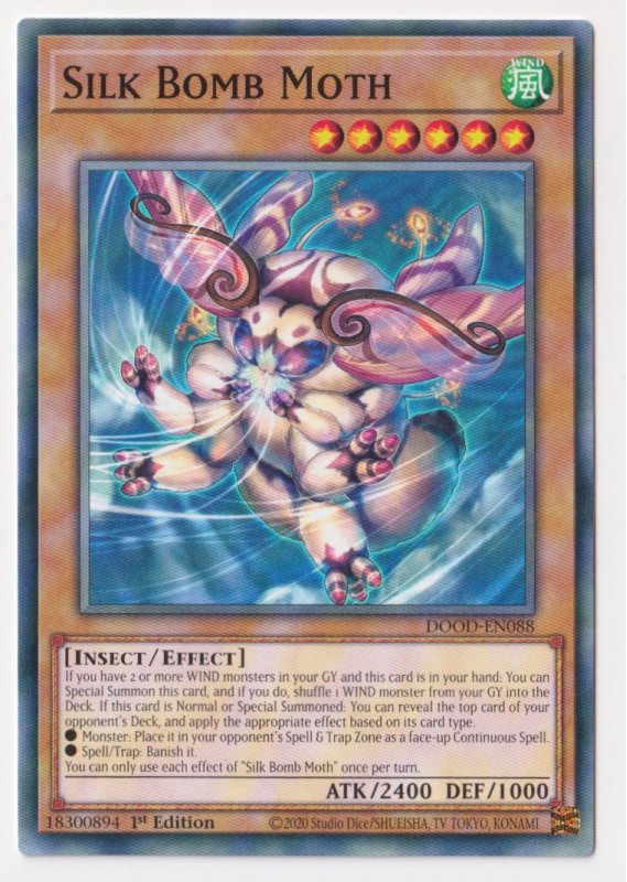 Silk Bomb Moth (Common) : DOOD-EN088 - Yu-Gi-Oh! Single Card
