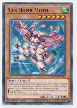 Silk Bomb Moth (Common) single card from Yu-Gi-Oh!