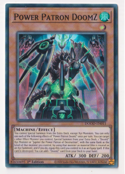 Power Patron DoomZ (Super Rare) single card from Yu-Gi-Oh!
