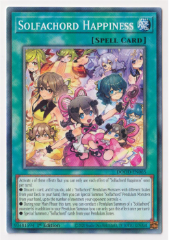 Solfachord Happiness (Common) single card from Yu-Gi-Oh!