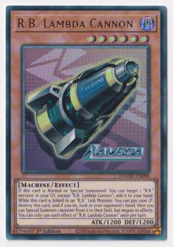 R.B. Lambda Cannon (Ultra Rare) single card from Yu-Gi-Oh!