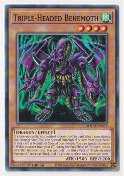 Triple-Headed Behemoth (Common) single card from Yu-Gi-Oh!
