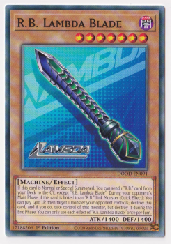 R.B. Lambda Blade (Common) single card from Yu-Gi-Oh!