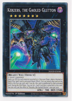 Kerzebs, the Gaoled Glutton (Common) single card from Yu-Gi-Oh!
