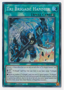 Tri-Brigade Hammer (Super Rare) single card from Yu-Gi-Oh!
