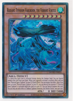 Radiant Typhoon Varuroon, the Vibrant Vortex (Super Rare) single card from Yu-Gi-Oh!