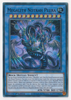 Megalith Notrah Plura (Super Rare) single card from Yu-Gi-Oh!
