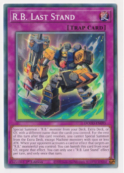 R.B. Last Stand (Common) single card from Yu-Gi-Oh!