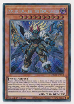 Master Peace, the True Dracoverlord (Secret Rare) single card from Yu-Gi-Oh!