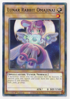 Lunar Rabbit Omajinai (Common) single card from Yu-Gi-Oh!