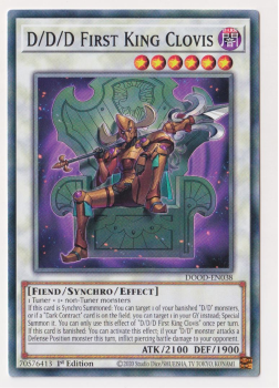 D/D/D First King Clovis (Common) single card from Yu-Gi-Oh!