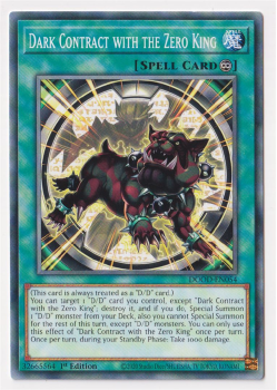 Dark Contract with the Zero King (Common) single card from Yu-Gi-Oh!