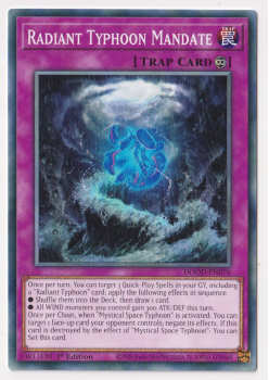 Radiant Typhoon Mandate (Common) single card from Yu-Gi-Oh!