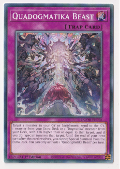 Quadogmatika Beast (Common) single card from Yu-Gi-Oh!