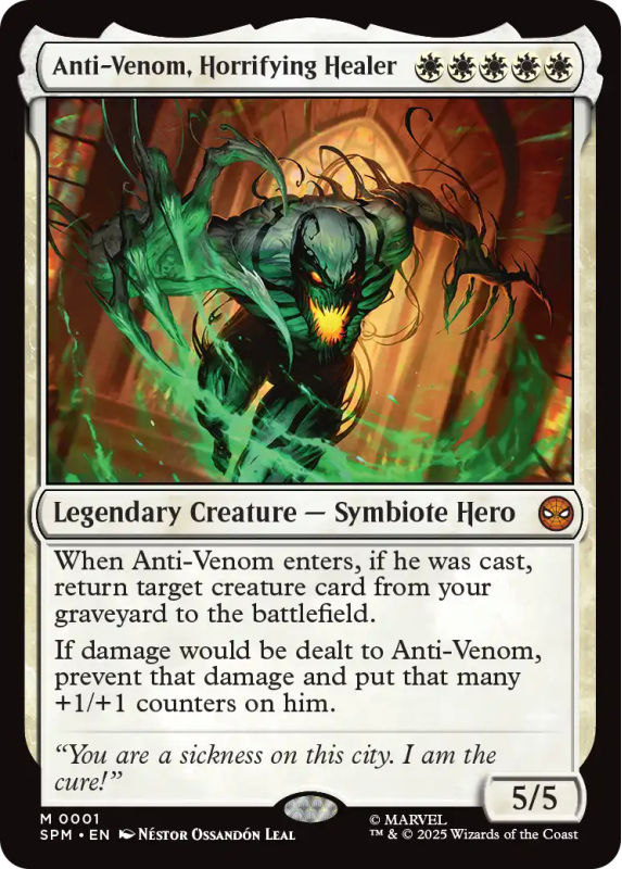 Anti-Venom, Horrifying Healer (FOIL) : 0001 MARVEL'S SPIDER-MAN - Magic ...
