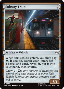 Subway Train single card from Magic : the Gathering