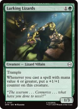 Lurking Lizards single card from Magic : the Gathering