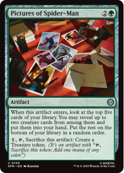 Pictures of Spider-Man single card from Magic : the Gathering
