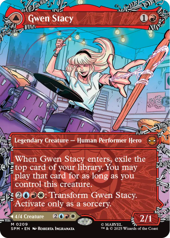 Gwen Stacy // Ghost-Spider (SHOWCASE) : 0209 MARVEL'S SPIDER-MAN - Magic  the Gathering Single Card