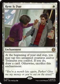 Rent Is Due single card from Magic : the Gathering