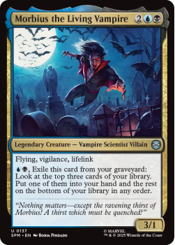 Morbius the Living Vampire single card from Magic : the Gathering