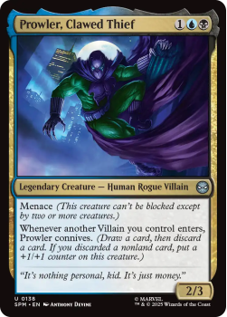 Prowler, Clawed Thief single card from Magic : the Gathering