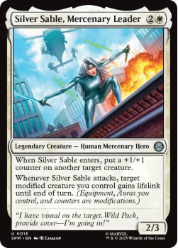 Silver Sable, Mercenary Leader single card from Magic : the Gathering