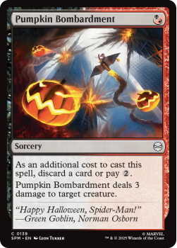 Pumpkin Bombardment single card from Magic : the Gathering