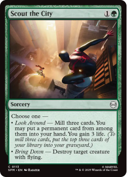Scout the City single card from Magic : the Gathering