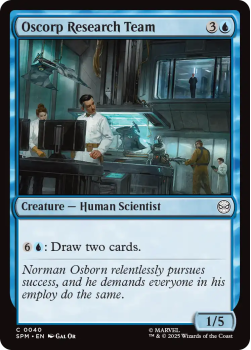 Oscorp Research Team single card from Magic : the Gathering