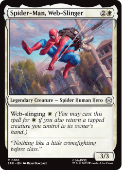Spider-Man, Web-Slinger single card from Magic : the Gathering
