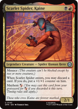 Scarlet Spider, Kaine single card from Magic : the Gathering
