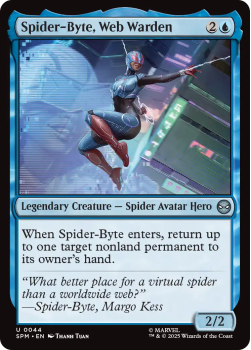 Spider-Byte, Web Warden single card from Magic : the Gathering