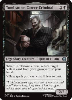 Tombstone, Career Criminal single card from Magic : the Gathering
