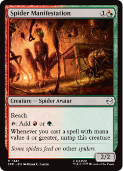 Spider Manifestation single card from Magic : the Gathering