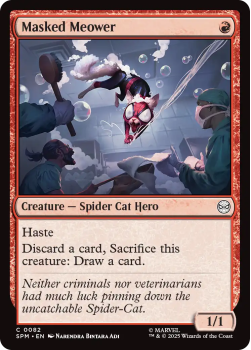 Masked Meower single card from Magic : the Gathering