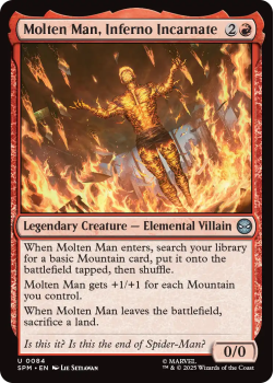 Molten Man, Inferno Incarnate single card from Magic : the Gathering