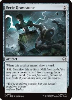 Eerie Gravestone single card from Magic : the Gathering