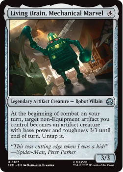 Living Brain, Mechanical Marvel single card from Magic : the Gathering