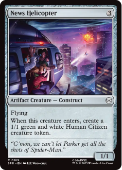 News Helicopter single card from Magic : the Gathering