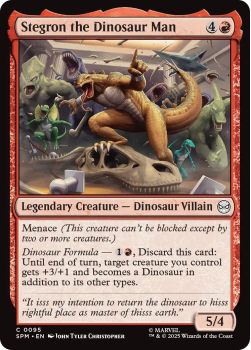 Stegron the Dinosaur Man single card from Magic : the Gathering