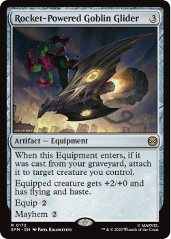 Rocket-Powered Goblin Glider single card from Magic : the Gathering
