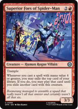 Superior Foes of Spider-Man single card from Magic : the Gathering