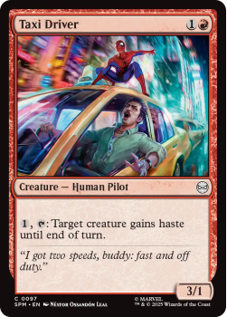Taxi Driver single card from Magic : the Gathering